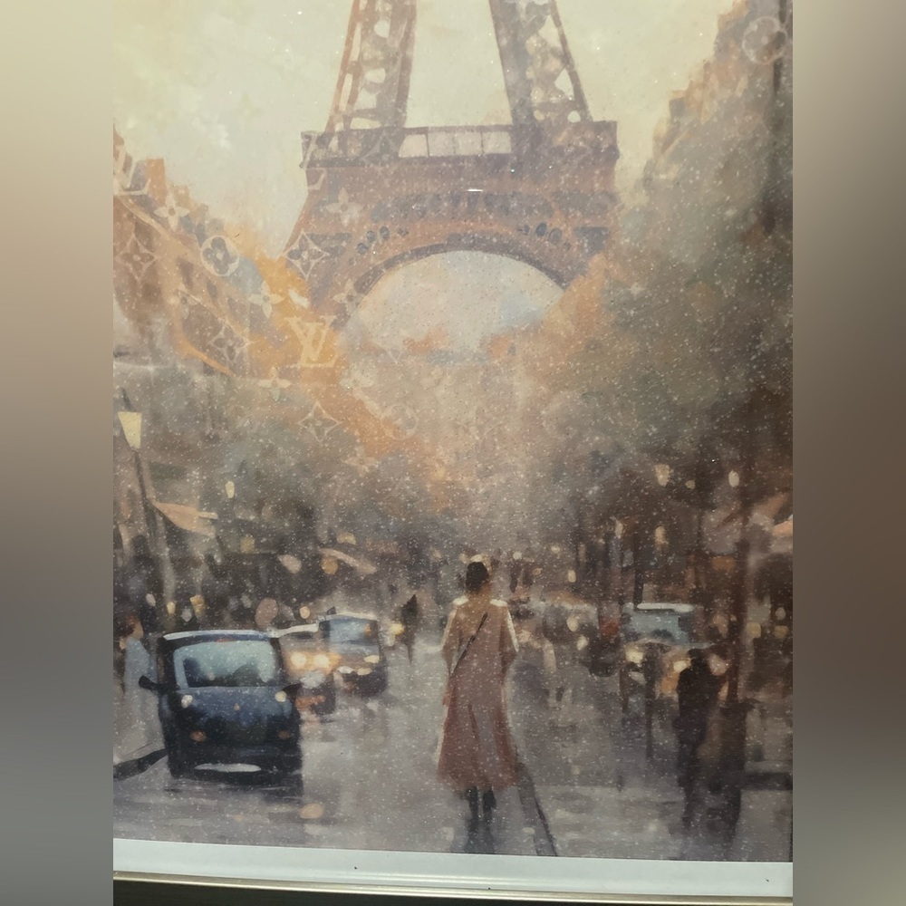 New Designer District Authentic Giclee  print of Prettt Girl in Paris ❤️